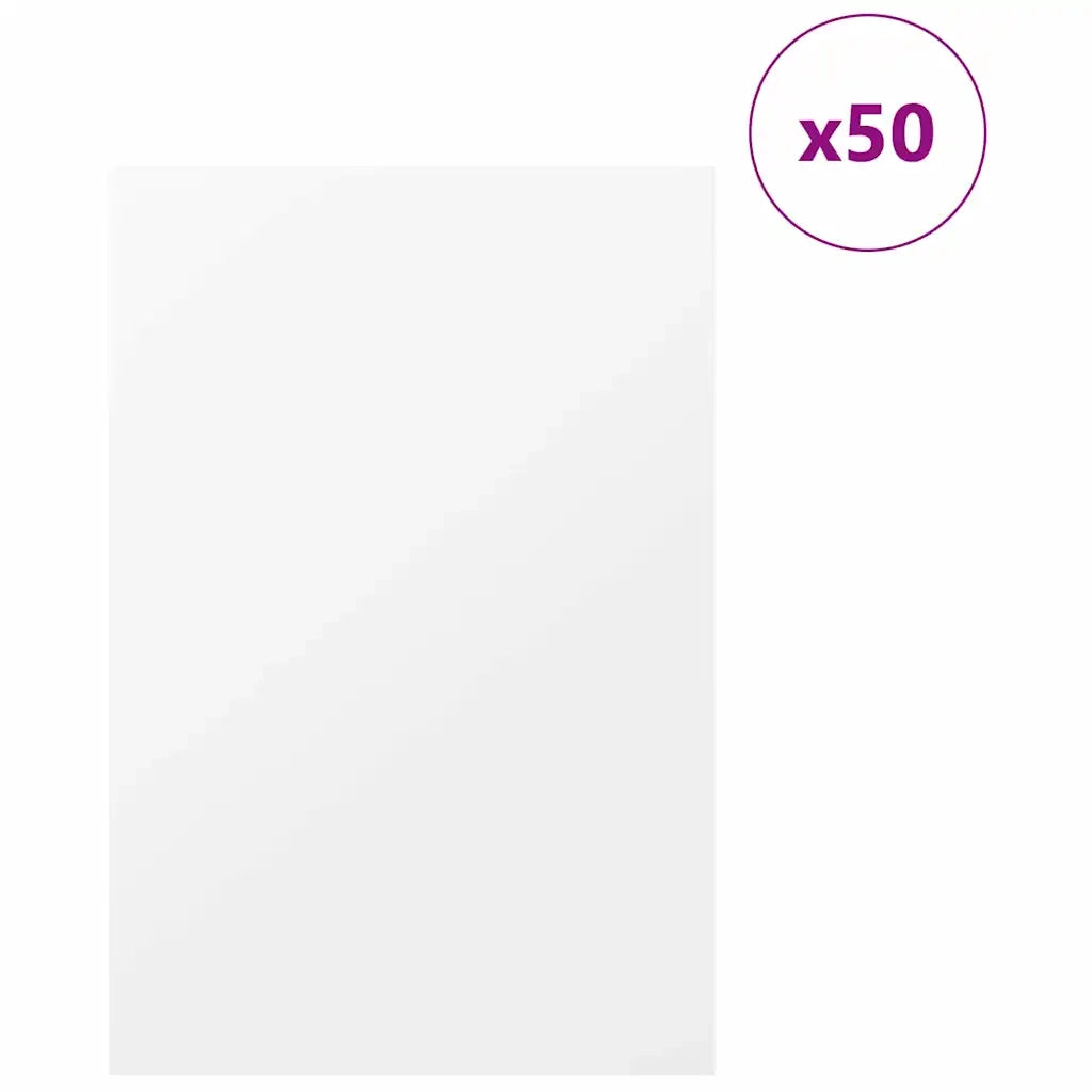 Pannelli decorativi 50 pcs Bianco 40 x 60 x 0.27 cm 885600