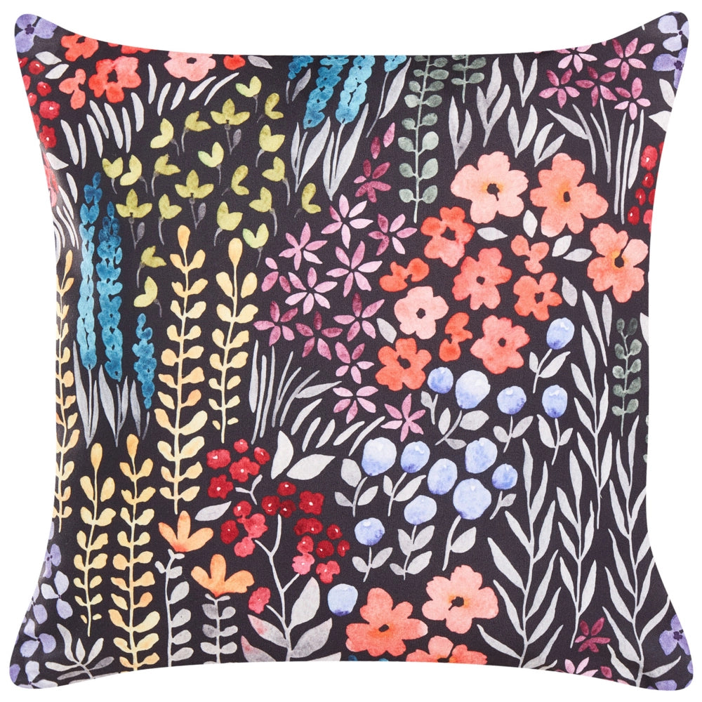 Set di 2 cuscini da esterno in poliestere multicolore 45 x 45 cm Cuscino quadrato con stampa floreale da giardino Patio