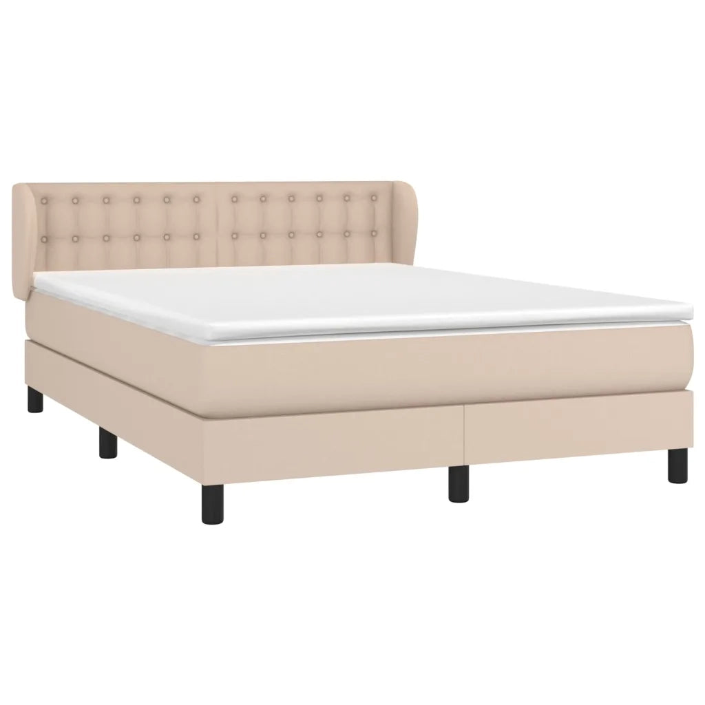 Giroletto a Molle con Materasso Cappuccino 140x190cm Similpellecod mxl 74094