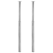 Gambe Telescopiche per Tavolo 2 pz Cromate 710 mm-1100 mmcod mxl 103280