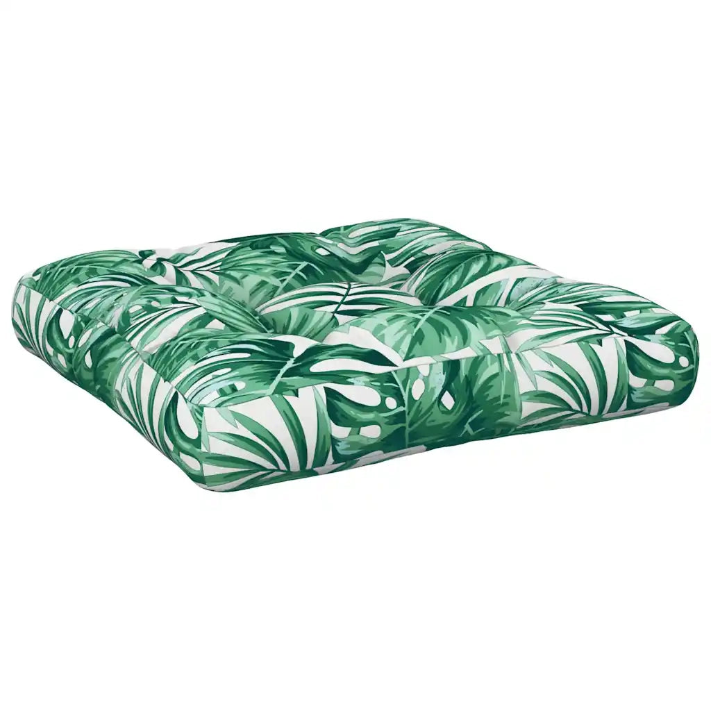 Cuscini per Pallet 2 pz Motivo a Foglie Tessuto 360657