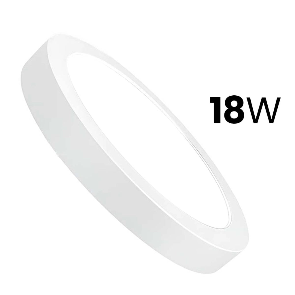 Pannello Luminoso LED Formato Rotondo 18W 220×220mm Design Ultra Sottile ed Elegante Bianco Avizar