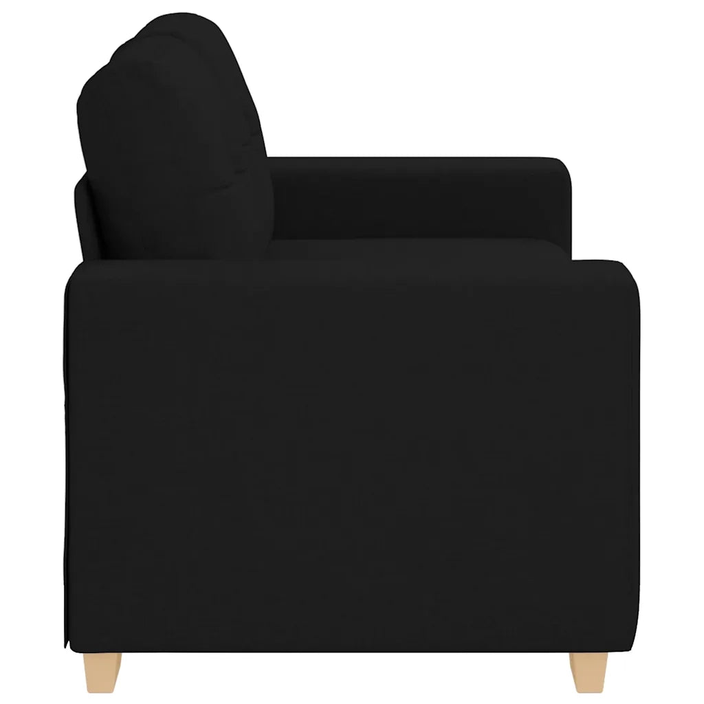 Divano Divanetto Nero 160x77x82 cm in Tessuto 4105070