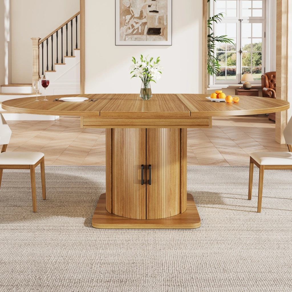 TAVOLO Allungabile 118-158 cm MDF Marrone scuro