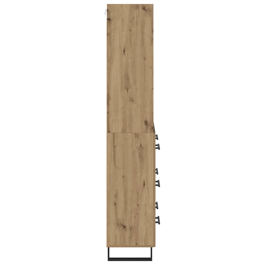 Credenza 2 pcs Rovere artigianale 69,5 x 34 x 180 cm