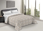 Trapunta Piumone Letto Invernale Imbottita 300gr Scaldanotti Nadia - Piazza E Mezza - Beige