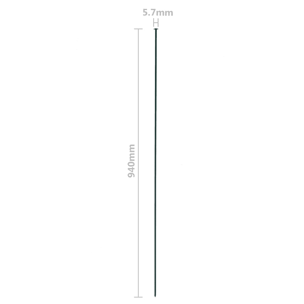 Set Recinzione da Giardino ad Arco Invertito 77,5x64 cm Verde 146104