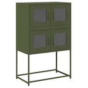 Credenza | Madia | Buffet da pranzo | Armadio da pranzo Verde Oliva 68x39x107 cm in Acciaio