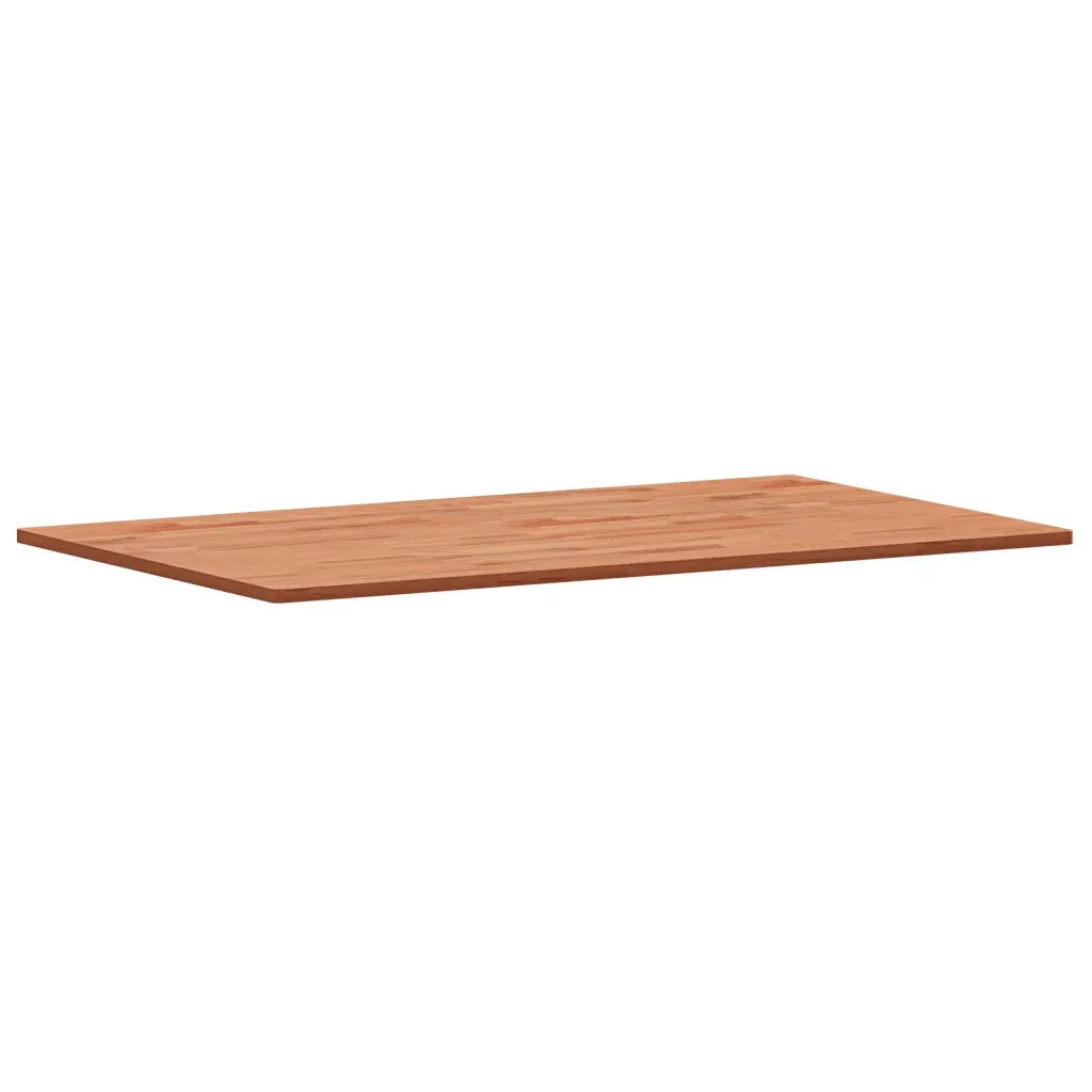 Piano Tavolo | Superficie Tavolo | Piano Scrivania 100x60x1,5cm Rettangolare Legno Massello Faggio