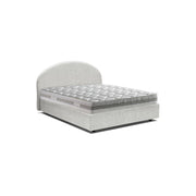 Letto Matrimoniale Melanite, Letto Matrimoniale Materasso Incluso Made in Italy, Bianco