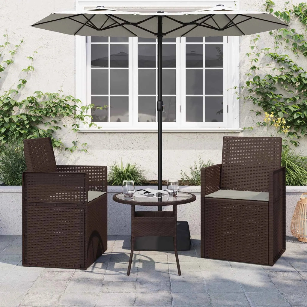 Cuscini per Seduta 2 pcs Grigio Chiaro 47 x 36 x 2 cm