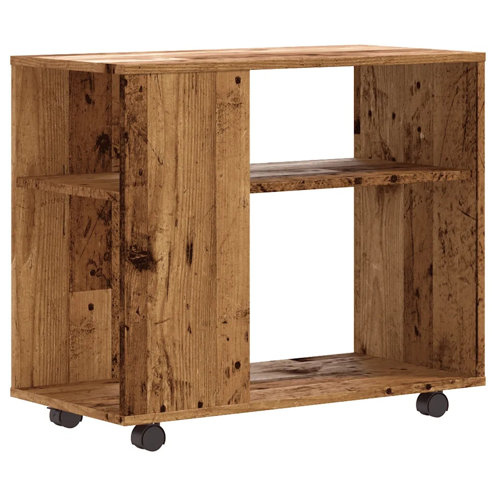 Tavolino Salotto Legno Antico 70x35x55 cm in Legno Multistrato