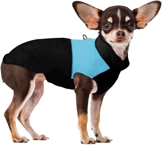 Abbigliamento caldo per cani piccoli, medi e grandi - Impermeabili per animali domestici - Giacche invernali per cani piccoli, medi e grandi (blu, S)