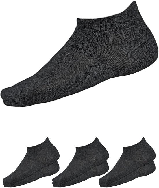 Sneakersokken Dun/Zacht Ademend - Merino Wol - Uomo - 3 Paia - Tutti gli Anni - Taglia 39-46 - Calze