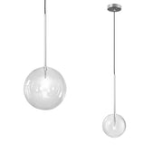 Lampada Da Soffitto A Sospensione Con Sfera Di Vetro 15cm APP1681-1CP