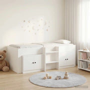 Struttura Letto Loft con Mobile 3 pcs Bianco Legno multistrato 3423358