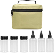 Set di 6 Dispensatori di Erbe Portatili - Contenitore di Erbe in PET - Tasca di Riposo - Translucido - Imprigionato all'Acqua - Conservatore di Erbe