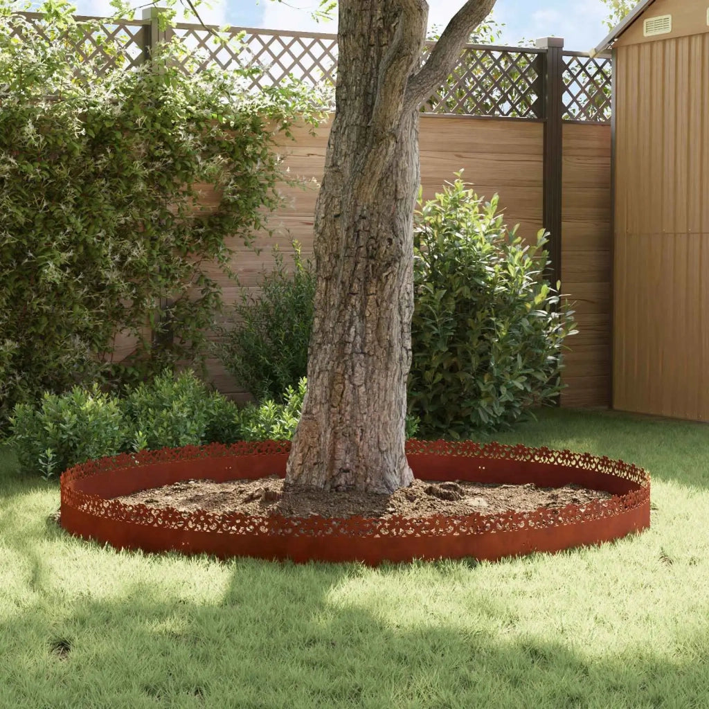 Bordure per prato 20 pz Ruggine 103 x 0,05 x 22 cm CFW3563506