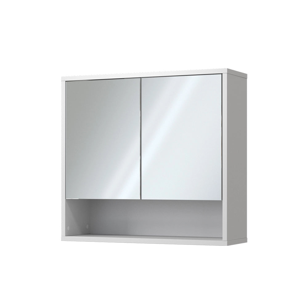 Vicco Specchio contenitore bagno Bianco 70 x 65 cm con 2 porte
