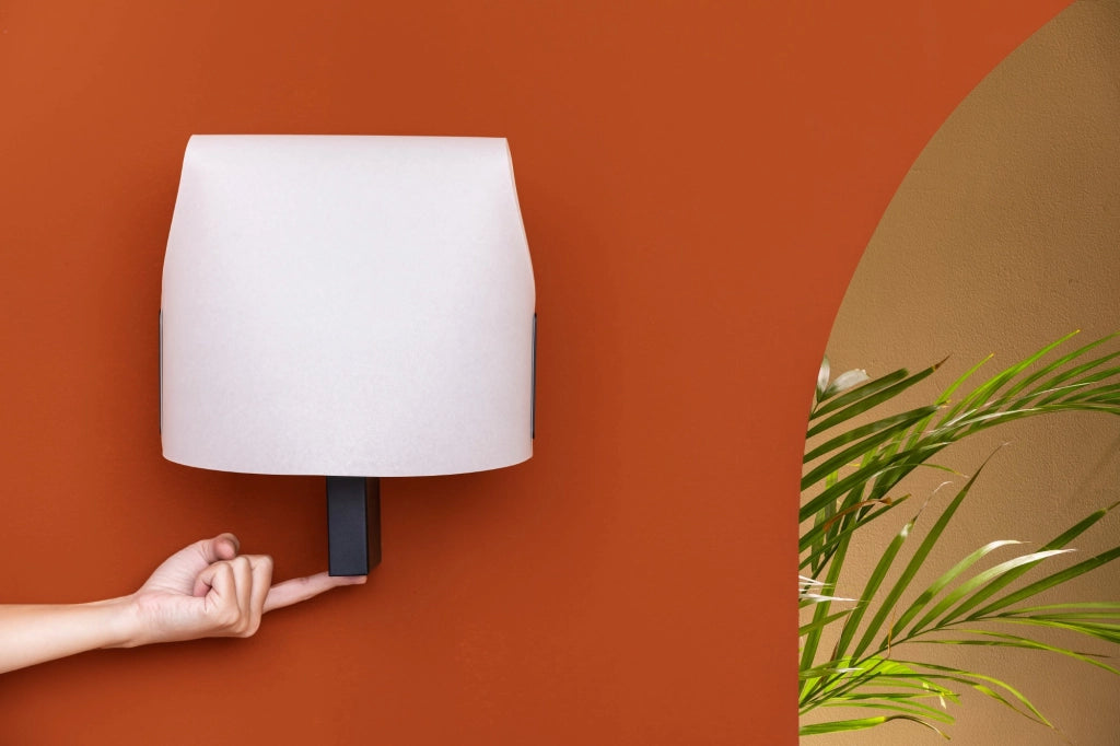 LUANG AP, Applique in Papiro per Interni, Faro Barcelona Colore: Beige