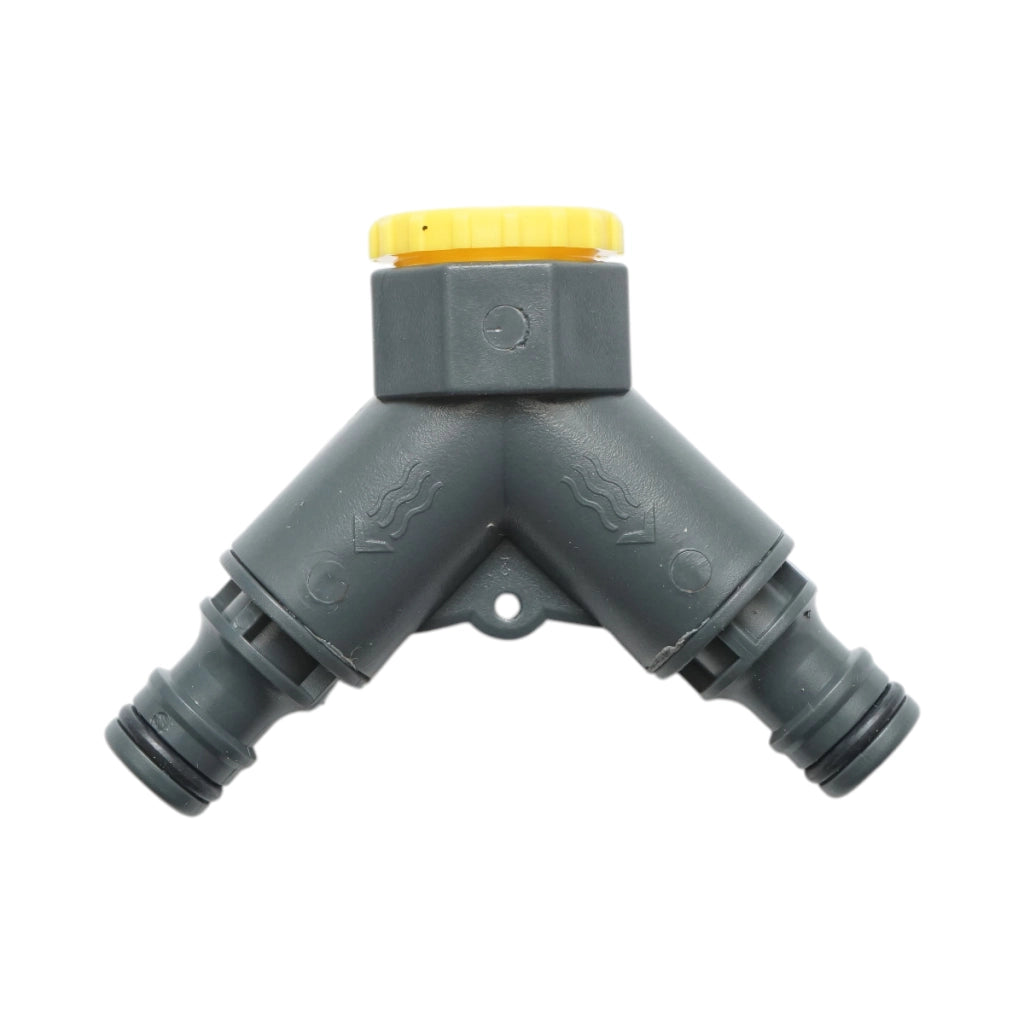 Connettore rapido a 2 vie per tubo da giardino Crownman 1/2-3/4