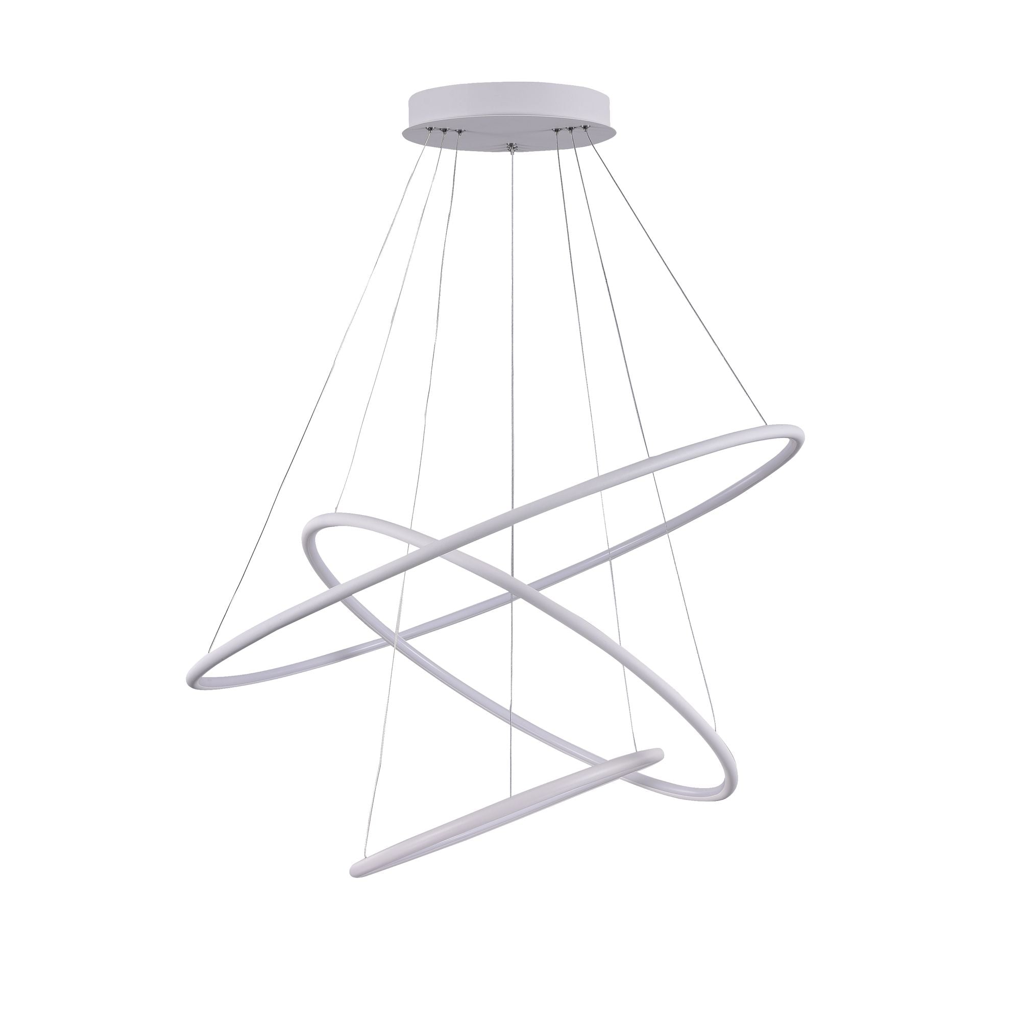 Lampada pendente Modern in Metallo Nola Bianco