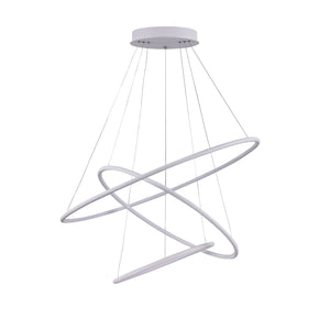 Lampada pendente Modern in Metallo Nola Bianco