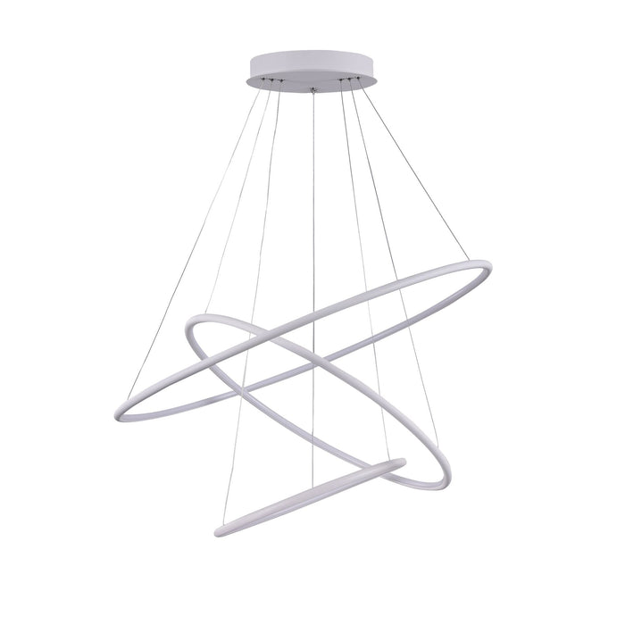 Lampada pendente Modern in Metallo Nola Bianco