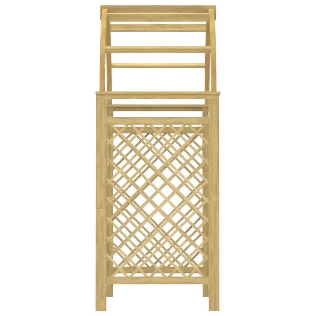 Arco con Traliccio 141x97x243 cm in Legno di Pino Impregnato 318420
