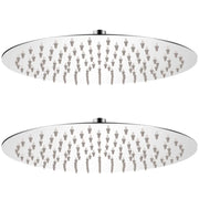 Set di 2 soffioni doccia a immersione in acciaio inox da 30 cm di diametro 02_0002101