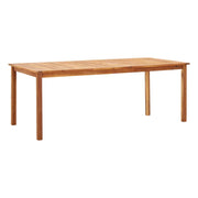 Set Pranzo da Giardino 9 pz Polyrattan e Legno d'Acacia Grigio 46002