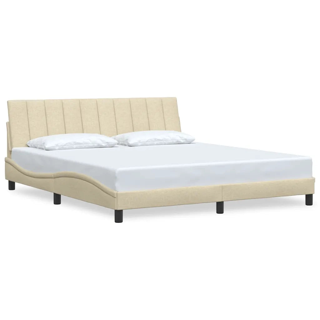 Giroletto senza Materasso Hanko Crema 180x200 cm in Tessuto 3310410