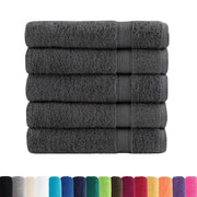 vidaXL Asciugamani Doccia SOLUND 25 pz Antracite 70x140 cm 600gsm