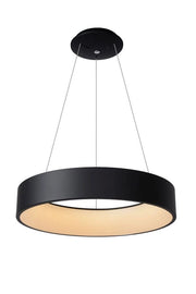 Lampada a sospensione Lucide Talowe LED 39W nera Ø60