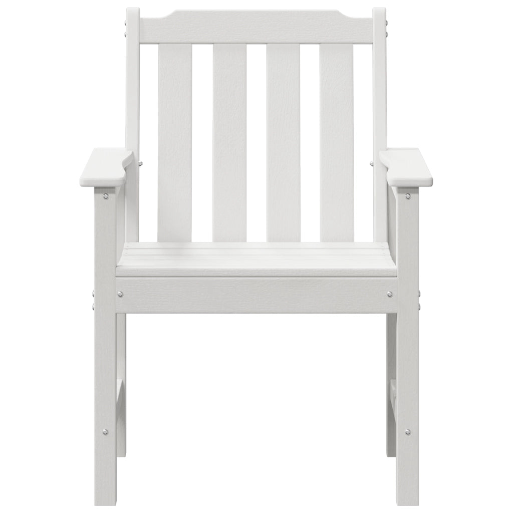 Sedie da Giardino  4 pz Bianche 65,5x55,5x88 cm HDPE