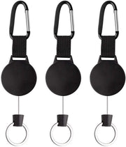 Serratura intercambiabile - Porta badge - Sostenibile - Nero - Robusto - Ideale per chiavi di accesso - Cavo di 100 cm