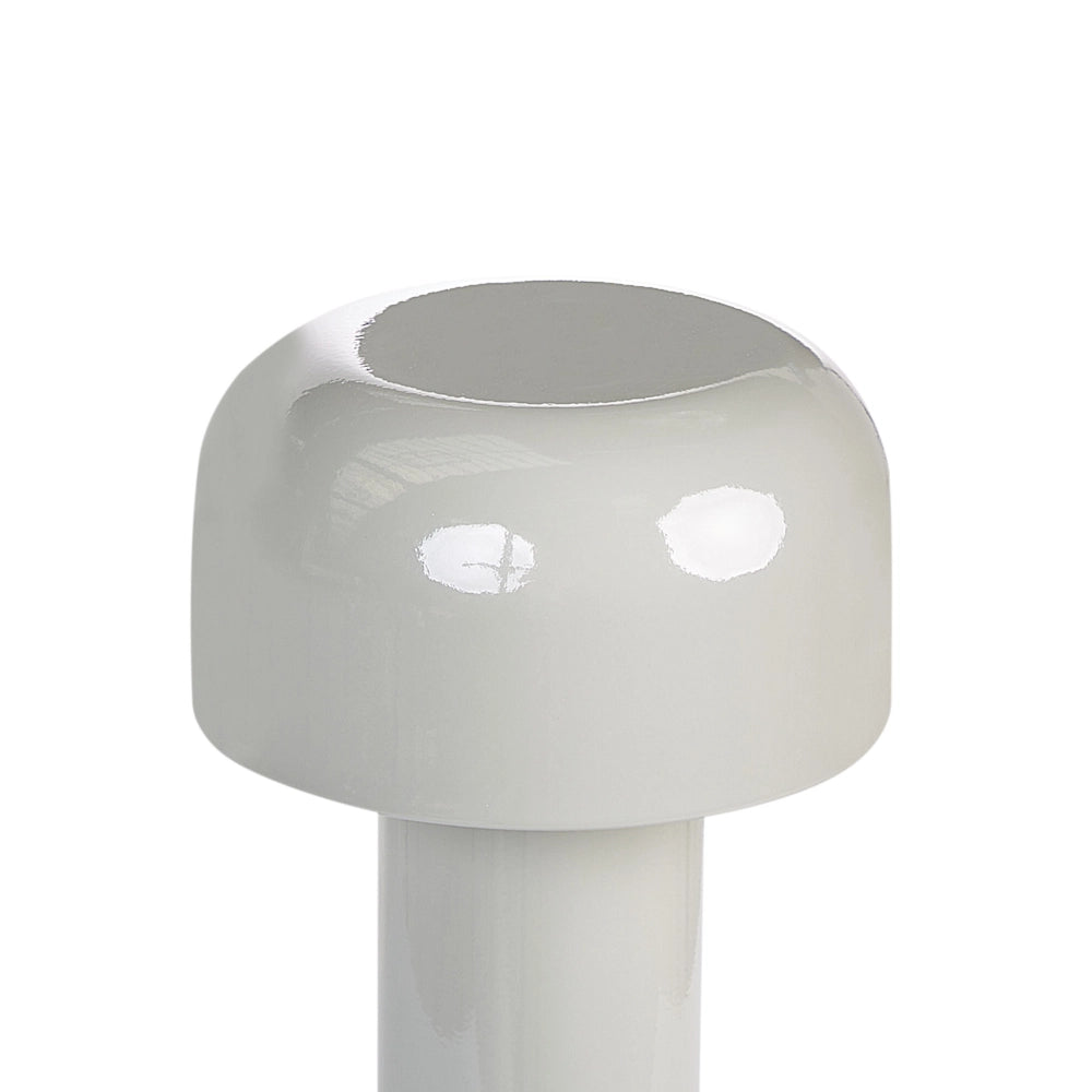 Lampada da tavolo senza fili in ferro grigio per interni e per esterni