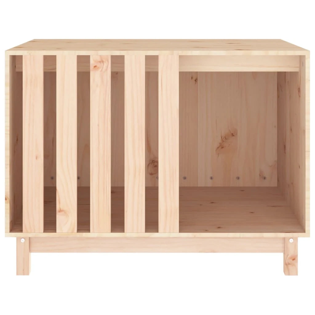 Cuccia per cani 90 x 60 x 67 cm in legno massello di pino marrone 02_0043458