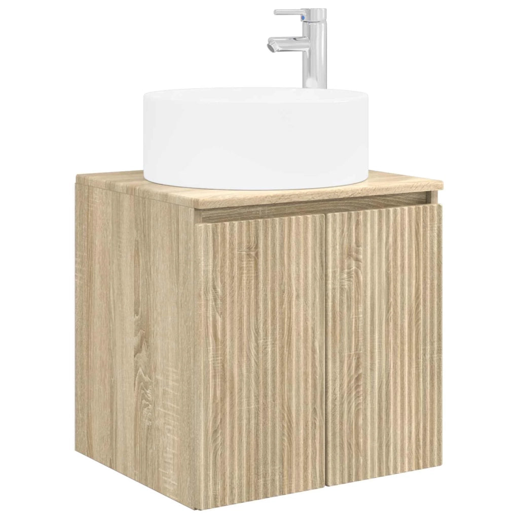Mobile lavabo da parete Rovere Sonoma 49,5 x 44,5 x 65,5 cm 890464