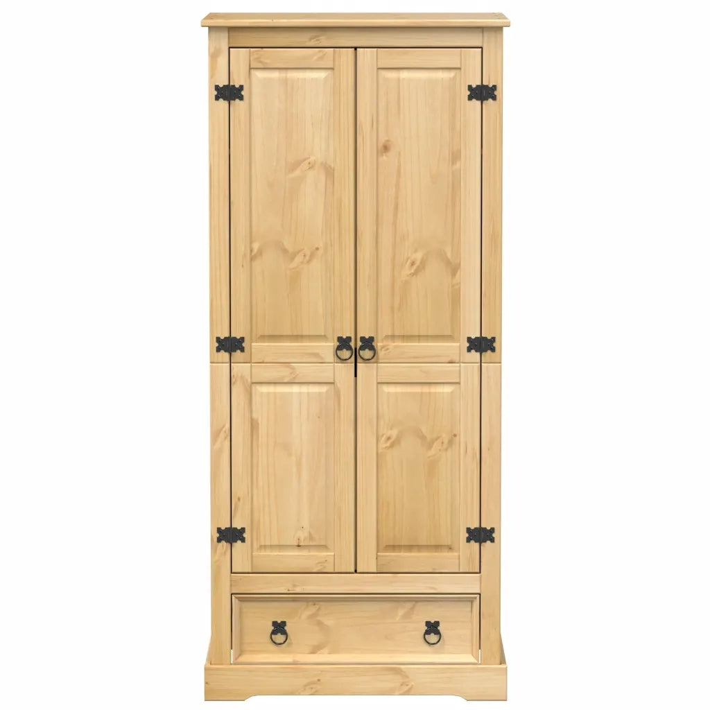 Armadio Corona 76x50x170 cm in Legno Massello di Pino 4002768