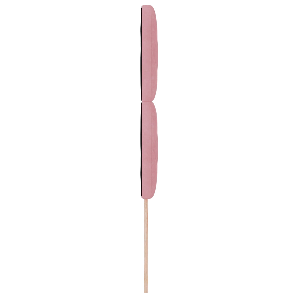 Testiera Rosa  con Blocchi di Diamante Velluto 90 cm