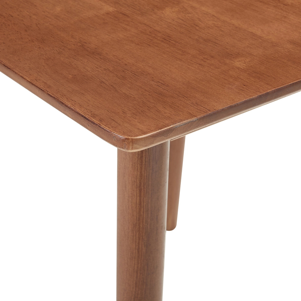 Tavolo da Pranzo Klijori Tavolo da Cucina in Legno di Hevea 75x75 cm Effetto Noce [en.casa]