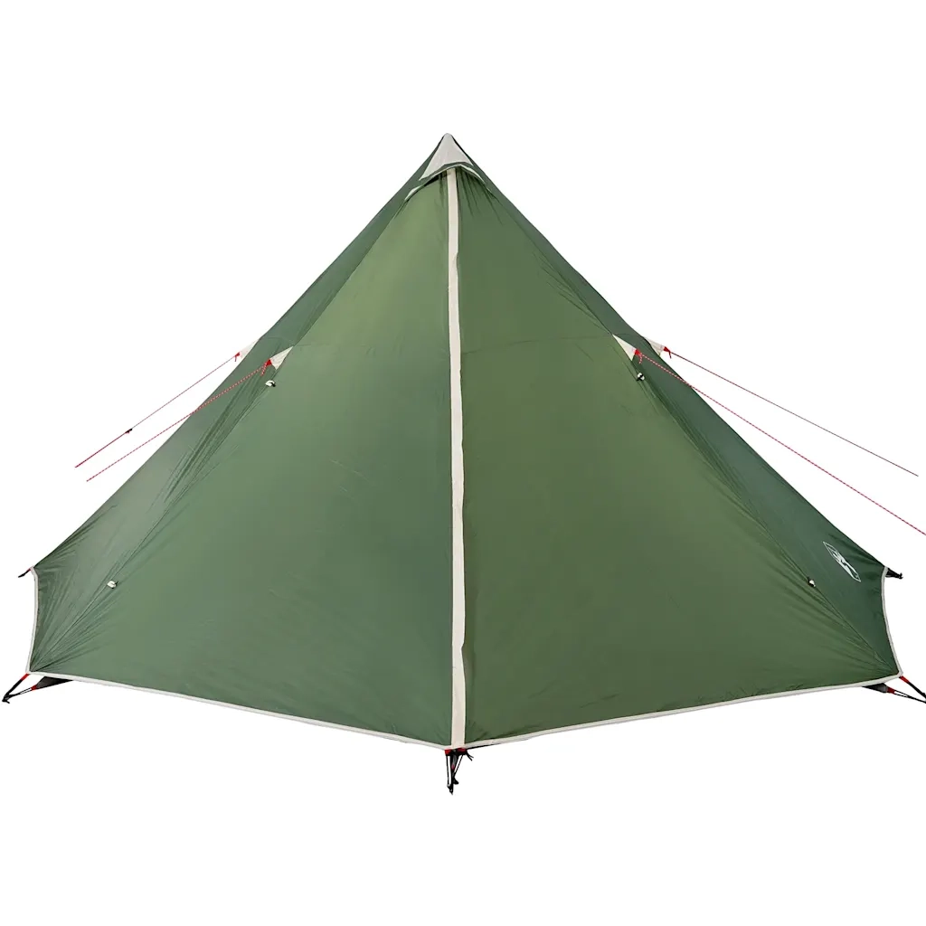 Tenda Familiare Tipi per 8 Persone-Tenda da campeggio Verde Impermeabile 829087