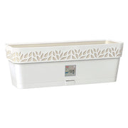 BALCONETTA RETTANGOLARE 'CLOE' lt.9,5 - bianco/travertino  - STEFANPLAST