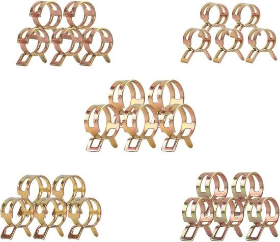 25 pezzi di clip per tubi - acquisto - clip per tubi - clip per tubi di combustibile - clip per tubi di veerband - clip per tubi di benzina - set per tubi di acqua e aria.