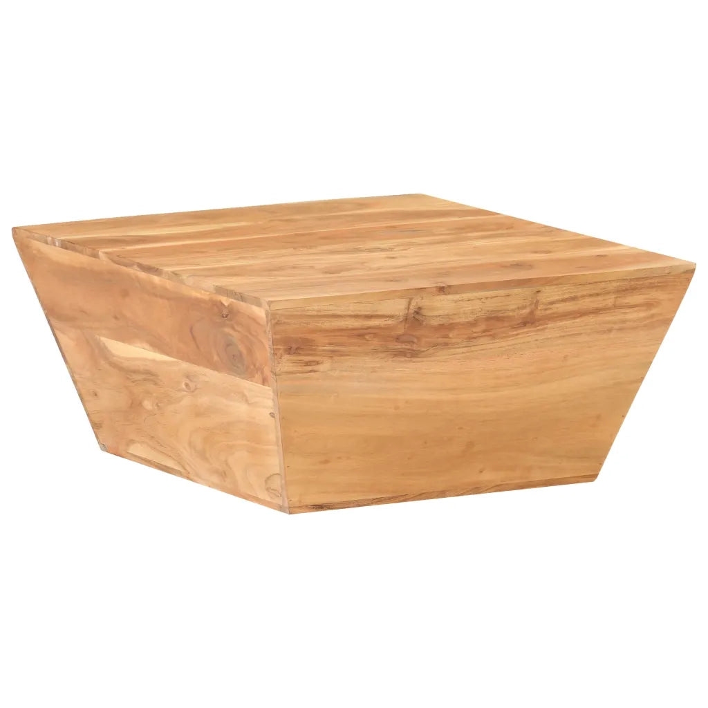 Tavolino Salotto a Forma di V 66x66x30 cm Legno Massello Acacia 320388