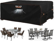 Copertura impermeabile per mobili da giardino - resistente all'inverno - 1 pezzo - tessuto Oxford 420D - rettangolare