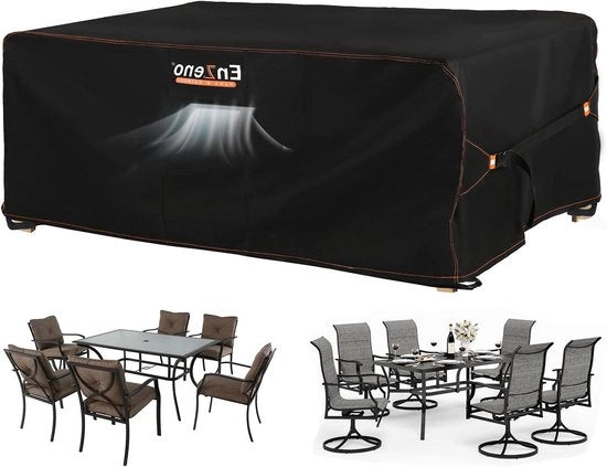 Copertura impermeabile per mobili da giardino - resistente all'inverno - 1 pezzo - tessuto Oxford 420D - rettangolare