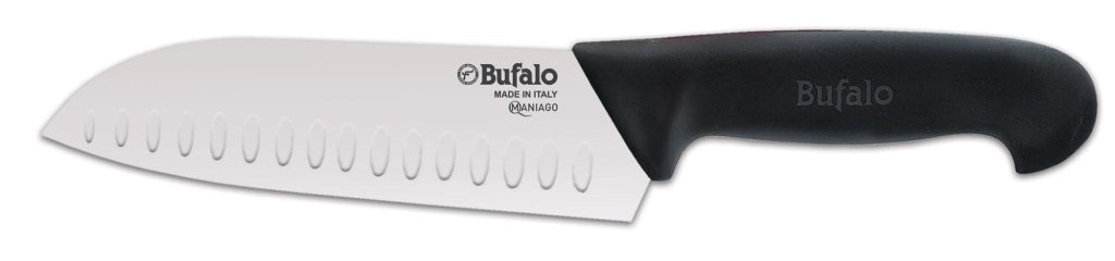 Set Coltelli 3 Pezzi per Tritare Sfilettare e Spelucchino Bufalo Kit Chef Manico Nero