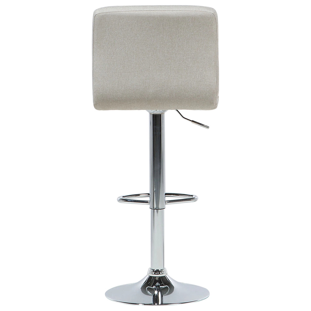 Set di 2 sgabelli da bar da cucina di colore beige girevoli regolabili in altezza stile moderno contemporaneo